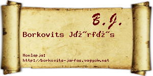 Borkovits Járfás névjegykártya